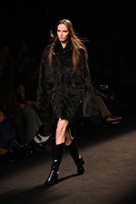 A model wears at collection runway a creation from Custo Barcelona during Pasarela Cibeles Mercedes-Benz Fashion Week Madrid 2025 in Madrid, on Friday ,21 February 2025. Cordon Press 