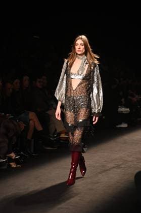 A model wears at collection runway a creation from Custo Barcelona during Pasarela Cibeles Mercedes-Benz Fashion Week Madrid 2025 in Madrid, on Friday ,21 February 2025. Cordon Press 