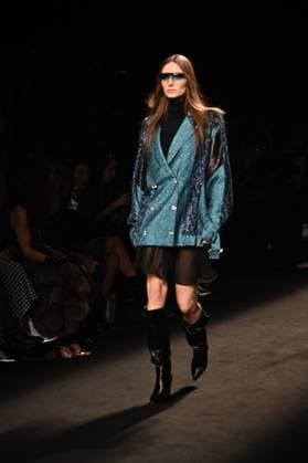 A model wears at collection runway a creation from Custo Barcelona during Pasarela Cibeles Mercedes-Benz Fashion Week Madrid 2025 in Madrid, on Friday ,21 February 2025. Cordon Press 