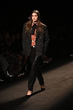 A model wears at collection runway a creation from Custo Barcelona during Pasarela Cibeles Mercedes-Benz Fashion Week Madrid 2025 in Madrid, on Friday ,21 February 2025. Cordon Press 