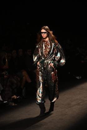 A model wears at collection runway a creation from Custo Barcelona during Pasarela Cibeles Mercedes-Benz Fashion Week Madrid 2025 in Madrid, on Friday ,21 February 2025. Cordon Press 