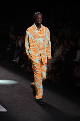 A model wears at collection runway a creation from Erroz during Pasarela Cibeles Mercedes-Benz Fashion Week Madrid 2025 in Madrid, on Friday ,21 February 2025 Cordon Press 