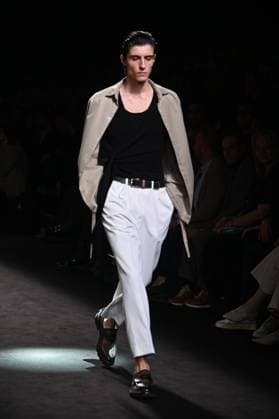 A model wears at collection runway a creation from Erroz during Pasarela Cibeles Mercedes-Benz Fashion Week Madrid 2025 in Madrid, on Friday ,21 February 2025 Cordon Press 