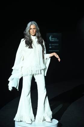A model wears at collection runway a creation from Malne during Pasarela Cibeles Mercedes-Benz Fashion Week Madrid 2025 in Madrid, on Friday ,21 February 2025. Cordon Press 