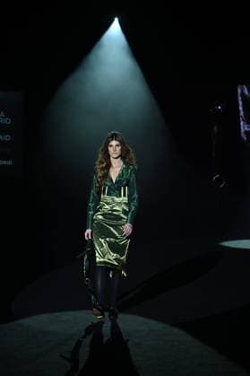 A model wears at collection runway a creation from Malne during Pasarela Cibeles Mercedes-Benz Fashion Week Madrid 2025 in Madrid, on Friday ,21 February 2025. Cordon Press 