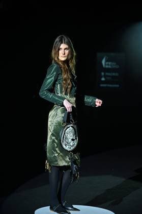 A model wears at collection runway a creation from Malne during Pasarela Cibeles Mercedes-Benz Fashion Week Madrid 2025 in Madrid, on Friday ,21 February 2025. Cordon Press 