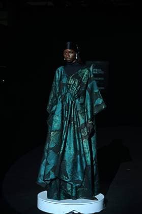 A model wears at collection runway a creation from Malne during Pasarela Cibeles Mercedes-Benz Fashion Week Madrid 2025 in Madrid, on Friday ,21 February 2025. Cordon Press 