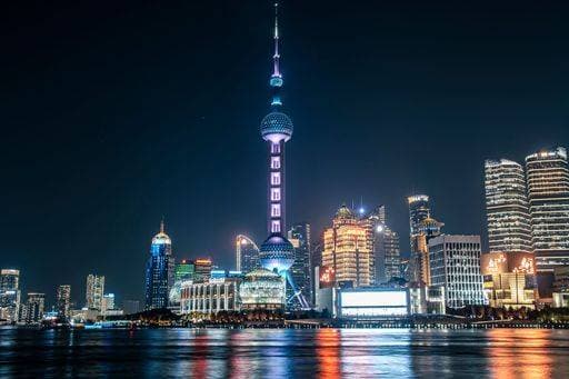 RECORD DATE NOT STATED Night view of Shanghai Lujiazui skyline with Oriental Pearl Tower 28556182