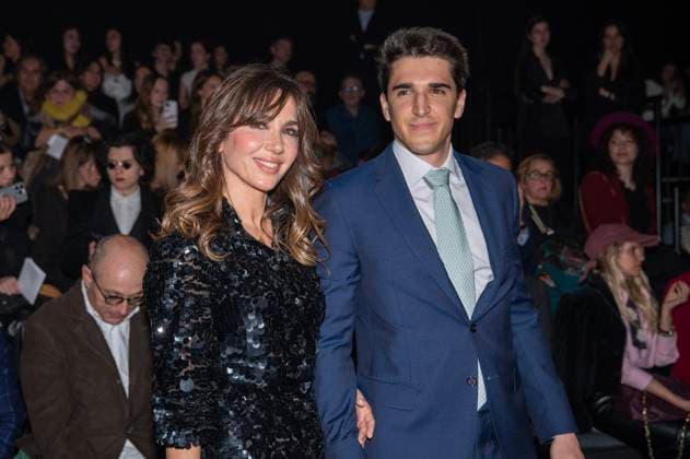 February 21, 2025, Madrid, Madrid, Spain: PALOMA LAGO and JAVIER GARCIA OBREGON attends the MALNE fashion show during Mercedes Benz Fashion Week Madrid at Ifema on September 21, 2025 in Madrid, Spain. Madrid Spain - ZUMAc312 20250221_zsp_c312_139 Copyright: xOscarxManuelxSanchezx