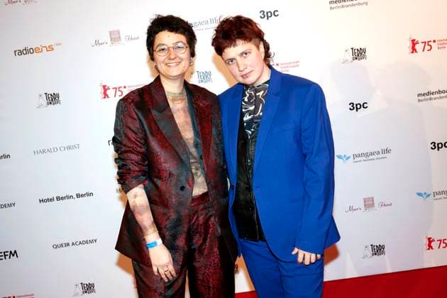 Marie Luise Lehner with companion at the presentation of the 39 Teddy Award 2025 as part of the Berlinale 2025 75 Berlin International Film Festival at the Volksbuehne Berlin, 21 02 2025 Foto:xB.xDummerx xFuturexImagex teddy_5205