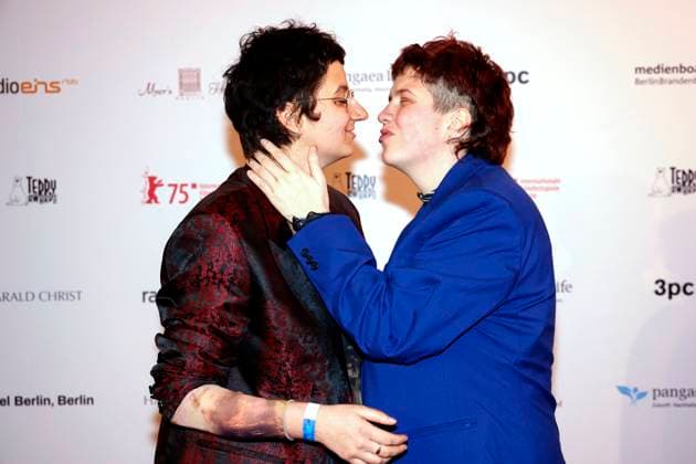 Marie Luise Lehner with companion at the presentation of the 39 Teddy Award 2025 as part of the Berlinale 2025 75 Berlin International Film Festival at the Volksbuehne Berlin, 21 02 2025 Foto:xB.xDummerx xFuturexImagex teddy_5206