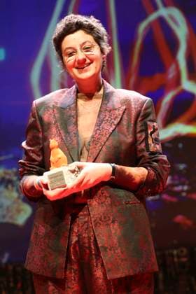 Marie Luise Lehner at the presentation of the 39 Teddy Award 2025 as part of the Berlinale 2025 75 Berlin International Film Festival at the Volksbuehne Berlin, 21 02 2025 Foto:xB.xDummerx xFuturexImagex teddy_5217