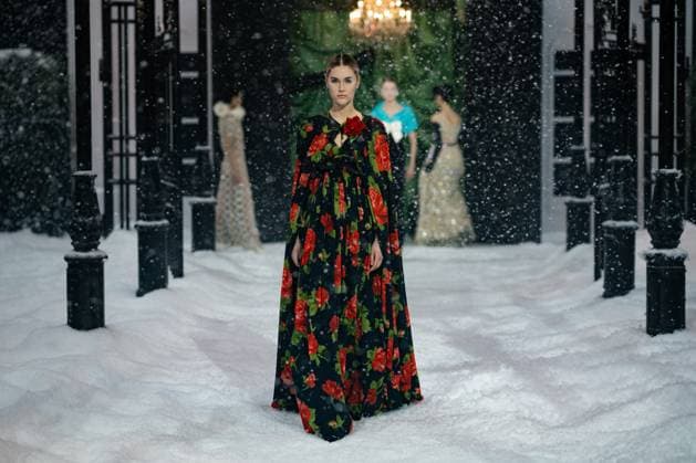 Richard Quinn - Runway - LFW February 2025 LONDON, ENGLAND - 21 FEBRUARY : Model during the Richard Quinn show during London Fashion Week February 2025 at The Lindley Hall on 21 February 2025 in London, England., Credit:Lounis Tiar Avalon United Kingdom, London  Copyright: xLounisxTiarx xAvalonx 0967210451