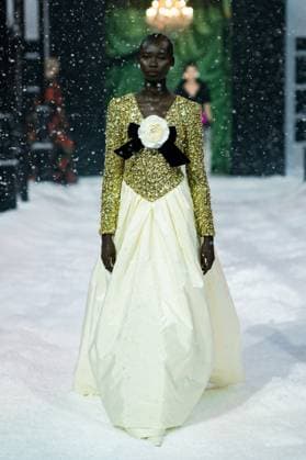 Richard Quinn - Runway - LFW February 2025 LONDON, ENGLAND - 21 FEBRUARY : Model during the Richard Quinn show during London Fashion Week February 2025 at The Lindley Hall on 21 February 2025 in London, England., Credit:Lounis Tiar Avalon United Kingdom, London  Copyright: xLounisxTiarx xAvalonx 0967210773