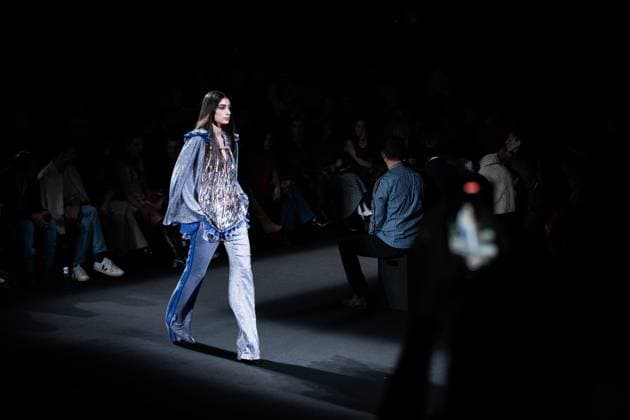 The distinguished Barcelona-based designer Custo presents his new collection at Madrid Fashion Week 2025, the most important fashion event in Spain. At IFEMA, Madrid, February 21, 2025. (2025022188)