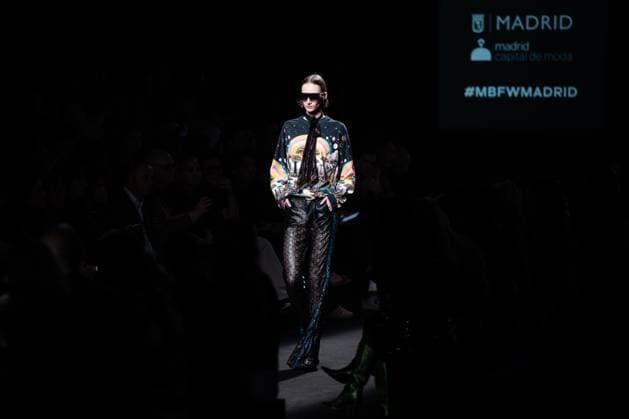 The distinguished Barcelona-based designer Custo presents his new collection at Madrid Fashion Week 2025, the most important fashion event in Spain. At IFEMA, Madrid, February 21, 2025. (2025022190)