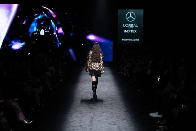 The distinguished Barcelona-based designer Custo presents his new collection at Madrid Fashion Week 2025, the most important fashion event in Spain. At IFEMA, Madrid, February 21, 2025. (2025022191)
