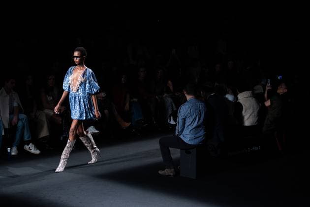 The distinguished Barcelona-based designer Custo presents his new collection at Madrid Fashion Week 2025, the most important fashion event in Spain. At IFEMA, Madrid, February 21, 2025. (2025022195)