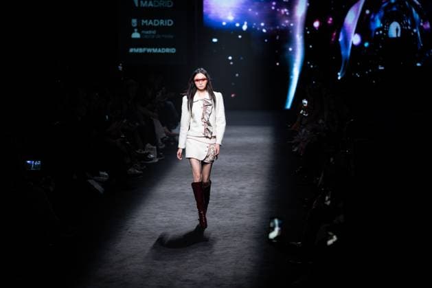 The distinguished Barcelona-based designer Custo presents his new collection at Madrid Fashion Week 2025, the most important fashion event in Spain. At IFEMA, Madrid, February 21, 2025. (2025022168)
