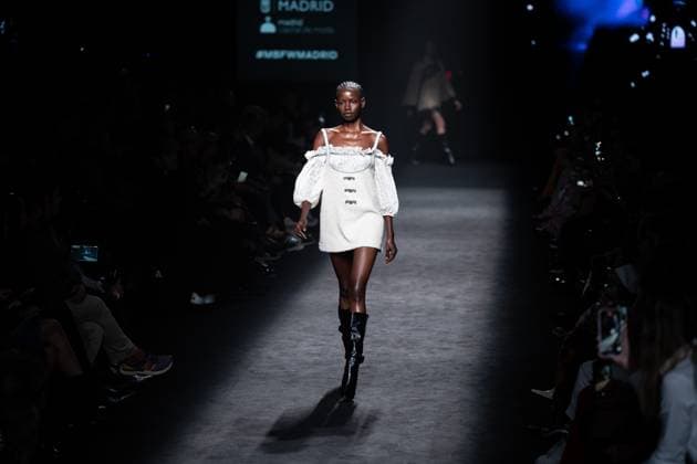 The distinguished Barcelona-based designer Custo presents his new collection at Madrid Fashion Week 2025, the most important fashion event in Spain. At IFEMA, Madrid, February 21, 2025. (2025022171)