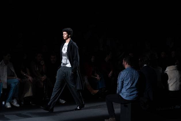 The distinguished Barcelona-based designer Custo presents his new collection at Madrid Fashion Week 2025, the most important fashion event in Spain. At IFEMA, Madrid, February 21, 2025. (20250221101)