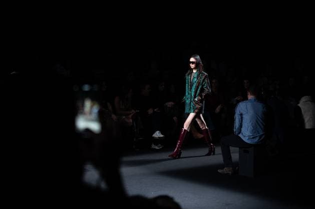 The distinguished Barcelona-based designer Custo presents his new collection at Madrid Fashion Week 2025, the most important fashion event in Spain. At IFEMA, Madrid, February 21, 2025. (20250221102)