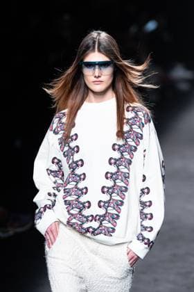 The distinguished Barcelona-based designer Custo presents his new collection at Madrid Fashion Week 2025, the most important fashion event in Spain. At IFEMA, Madrid, February 21, 2025. (2025022176)
