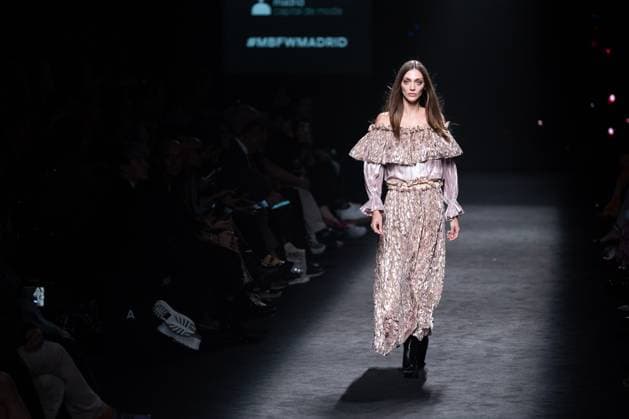 The distinguished Barcelona-based designer Custo presents his new collection at Madrid Fashion Week 2025, the most important fashion event in Spain. At IFEMA, Madrid, February 21, 2025. (2025022178)