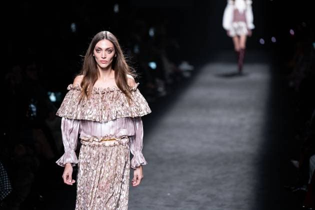 The distinguished Barcelona-based designer Custo presents his new collection at Madrid Fashion Week 2025, the most important fashion event in Spain. At IFEMA, Madrid, February 21, 2025. (2025022179)