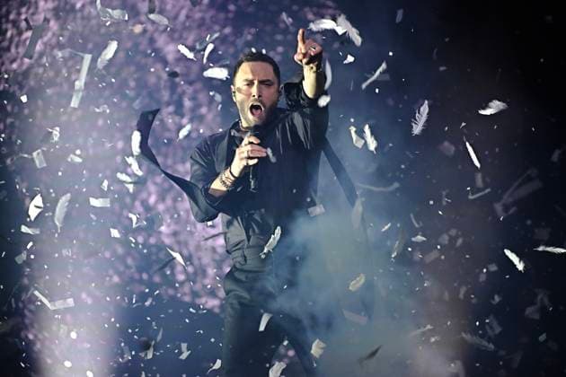 Entertainment Themen der Woche KW08 Entertainment Bilder des Tages MALMÖ, SVERIGE 20250222 Mans Zelmerlöw med bidraget Revolution under lördagens deltävling 4 i Melodifestivalen 2025 i Malmö Arena. MALMÖ SVERIGE x50090x *** MALMÖ, SWEDEN 20250222 Mans Zelmerlöw with the entry Revolution during Saturdays round 4 of Melodifestivalen 2025 in Malmö Arena MALMÖ SWEDEN x50090x  Copyright: xJohanxNilsson TTx MELODIFESTIVALEN 2025 MALMÖ 22YSGMlB6Yg