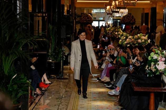 Huishan Zhang London Ready to wear fall winter 2025:26 LONDON February 2025 Huishan Zhang London Ready to wear fall winter 2025:26 LONDON February 2025, Credit:Zeppelin Avalon  Copyright: xZeppelinx xAvalonx 0967647666