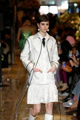 Huishan Zhang London Ready to wear fall winter 2025:26 LONDON February 2025 Huishan Zhang London Ready to wear fall winter 2025:26 LONDON February 2025, Credit:Zeppelin Avalon  Copyright: xZeppelinx xAvalonx 0967648440