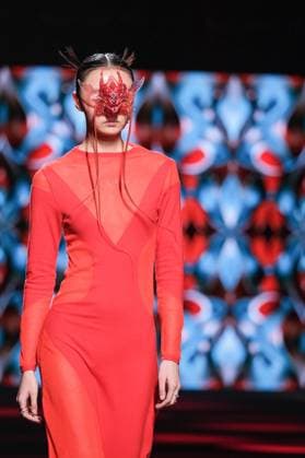 JNORIG Fashion Week de Madrid A model walks the runway wearing a design by JNORIG during Mercedes-Benz Fashion Week de Madrid in IFERMA, 22 February 2025 Spain Featuring: A model walks the runway wearing a design by JNORIG during Mercedes-Benz Fashion Week de Madrid in IFERMA, 22 February 2025 Spain Where: Madrid, Spain When: 22 Feb 2025 Credit: Oscar Gonzalez WENN Madrid Spain Copyright: xOscarxGonzalez WENNx wenn40266187 OFA ZOJx wenn40266187