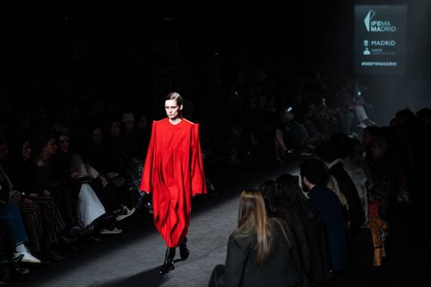 Spanish prominent designer Angel Schlesser presents his new collection at Madrid Fashion Week 2025, the most important fashion event in Spain. At IFEMA, Madrid, February 22, 2025. (20250222110)