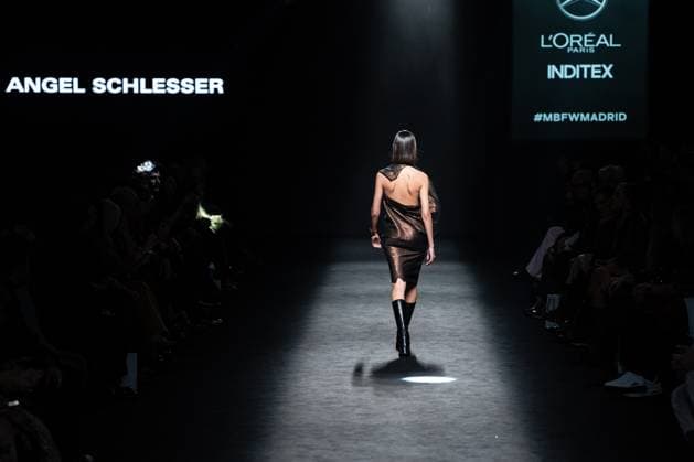 Spanish prominent designer Angel Schlesser presents his new collection at Madrid Fashion Week 2025, the most important fashion event in Spain. At IFEMA, Madrid, February 22, 2025. (20250222119)
