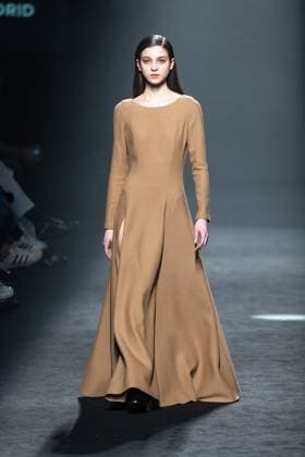 Spanish prominent designer Angel Schlesser presents his new collection at Madrid Fashion Week 2025, the most important fashion event in Spain. At IFEMA, Madrid, February 22, 2025. (2025022293)