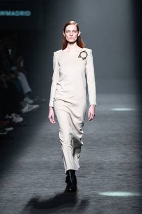 Spanish prominent designer Angel Schlesser presents his new collection at Madrid Fashion Week 2025, the most important fashion event in Spain. At IFEMA, Madrid, February 22, 2025. (2025022286)