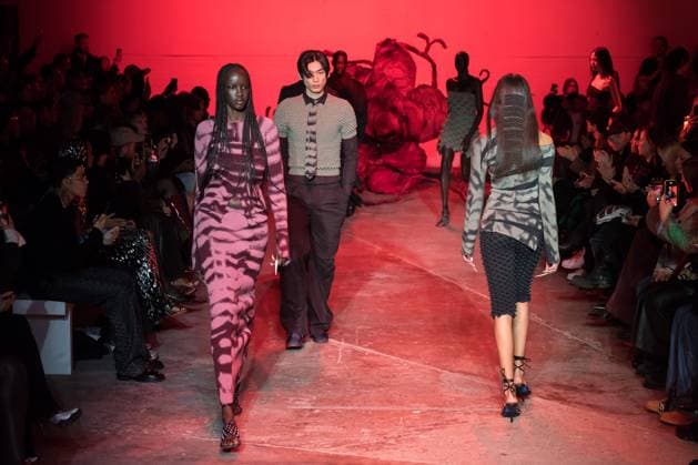 Chet Lo AW25 Show At London Fashion Week LONDON, UNITED KINGDOM - FEBRUARY 23, 2025: Models walk the runway during Chet Lo Autumn Winter 2025 show at London Fashion Week in London, United Kingdom on February 23, 2025. London Greater London United Kingdom  Copyright: xWIktorxSzymanowiczx originalFilename: szymanowicz-chetloaw250223_npTo2.jpg