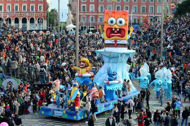 Bilder des Jahres 2025, News 02 Februar News Themen der Woche KW08 News Bilder des Tages CARNAVAL DE NICE 2025 PHOTOPQR NICE MATIN photo ABJ Nice 23 02 2025 Place Masséna corso carnvalesque NICE CHAR 13 SpongeBob Nice, France, feb 23rd 2025 Nice Carnival king of oceans Nice France  Copyright: xPHOTOPQR NICExMATIN MAXPPPxphotoxABJx 20250223NIM9592 20250223NIM9592