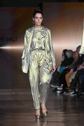 Milan, Milan Women s Fashion Week: Fall Winter 2025 - Women s Fashion, Fall Winter 2025.- Martino Midali fashion show - catwalk in the photo: Model  Copyright: xSimonaxChiocciax xipa-agency.netx xSimonaxChiocciax IPA_Agency_IPA54517818