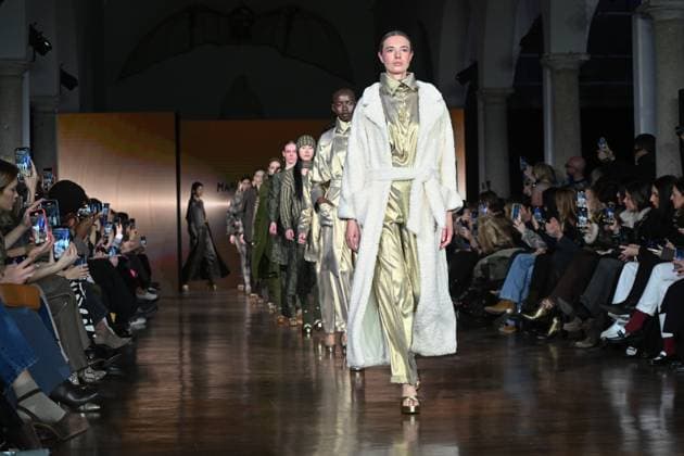 Milan, Milan Women s Fashion Week: Fall Winter 2025 - Women s Fashion, Fall Winter 2025.- Martino Midali fashion show - catwalk in the photo: Model  Copyright: xSimonaxChiocciax xipa-agency.netx xSimonaxChiocciax IPA_Agency_IPA54517934