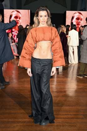 Entertainment Bilder des Tages Milan, Milan Women s Fashion Week: Fall Winter 2025 - Women s Fashion, Fall Winter 2025.- Maryling fashion show - guests in the photo: Gaia Sgalia  Copyright: xSimonaxChiocciax xipa-agency.netx xSimonaxChiocciax IPA_Agency_IPA54521712