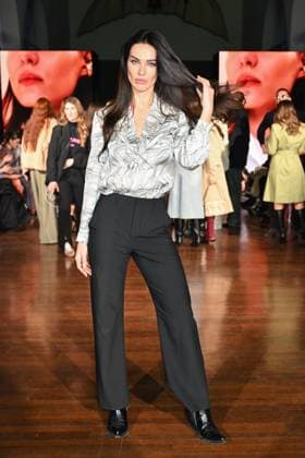 Milan, Milan Women s Fashion Week: Fall Winter 2025 - Women s Fashion, Fall Winter 2025.- Maryling fashion show - guests in the photo: Dasha Kina  Copyright: xSimonaxChiocciax xipa-agency.netx xSimonaxChiocciax IPA_Agency_IPA54521720