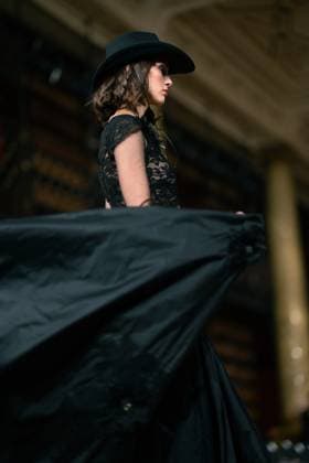 Aadnevik - Runway - LFW February 2024 LONDON, ENGLAND - 18 FEBRUARY: A model catwalks at the Aadnevik show during London Fashion Week February 2024 at on the 18 February, 2024 in London, England., Credit:Lounis Tiar Avalon United Kingdom, London  Copyright: xLounisxTiarx xAvalonx 0968550483
