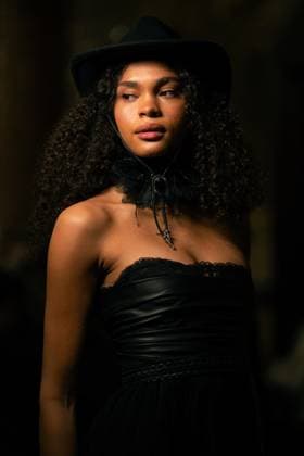 Aadnevik - Runway - LFW February 2025 LONDON, ENGLAND - 24 FEBRUARY: A model catwalks at the Aadnevik show during London Fashion Week on 24 February, 2025 in London, England., Credit:Lounis Tiar Avalon United Kingdom, London  Copyright: xLounisxTiarx xAvalonx 0968601300