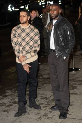 LFW AW25 Burberry Show Arrivals - TATE Britain, London, UK Chip (aka Jahmaal Noel Fyffe, formerly Chipmunk) and Skepta (Joseph Olaitan Adenuga Jr) attends Burberry s AW25 Runway Show at TATE Britain in London, England, UK on Monday 24 February 2025 during London Fashion Week February 2025. Justin Ng , Credit:Justin Ng Avalon UK, England, London, TATE Britain  Copyright: xJustinxNgx xAvalonx 0968545994