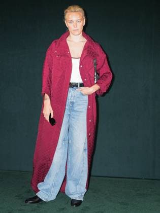Milan, Milan Women s Fashion Week: Fall Winter 2025 - Gucci Fashion Show - Guests Milan, Milan Women s Fashion Week: Fall Winter 2025 - Gucci Fashion Show - Guests - In the photo: Erika Linder Milan Italy  Copyright: xIPA ABACAx