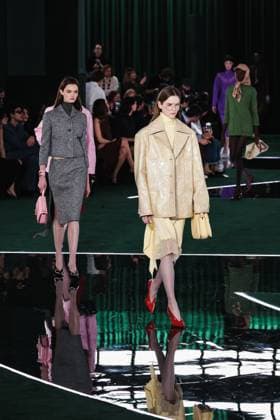 MFW - Gucci Runway Model walks for Gucci show during Milan Fashion Week in Milan, Italy on February 25, 2025. Photo by Alessandro Bremec IPA ABACAPRESS.COM Milan Italy  Copyright: xIPA ABACAx