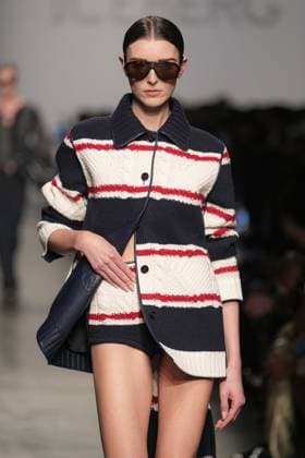 Milan, Milan Women s Fashion Week: Fall Winter 2025 26 - ICEBERG Fashion Show - Catwalk Milan, Milan Women s Fashion Week: Fall Winter 2025 26 - Women s Fashion, Fall Winter 2025 26 - Iceberg fashion show - catwalk in the photo: Model MILAN Italy  Copyright: xIPA ABACAx