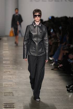 Milan, Milan Women s Fashion Week: Fall Winter 2025 26 - ICEBERG Fashion Show - Catwalk Milan, Milan Women s Fashion Week: Fall Winter 2025 26 - Women s Fashion, Fall Winter 2025 26 - Iceberg fashion show - catwalk in the photo: Model MILAN Italy  Copyright: xIPA ABACAx
